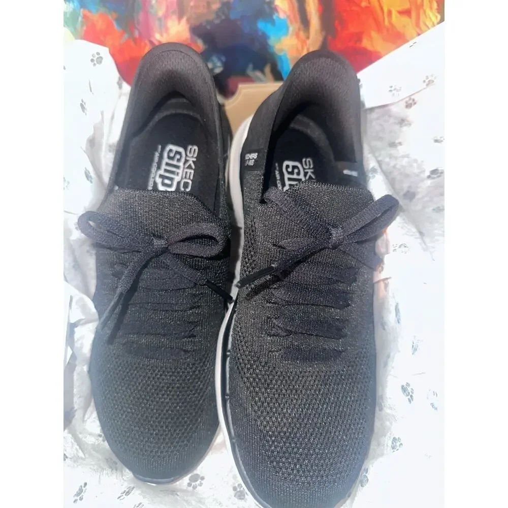 No.04 Skechers Go Walk 6 Lovely Day Slip-ins Women's Sneakers 124568/BKW